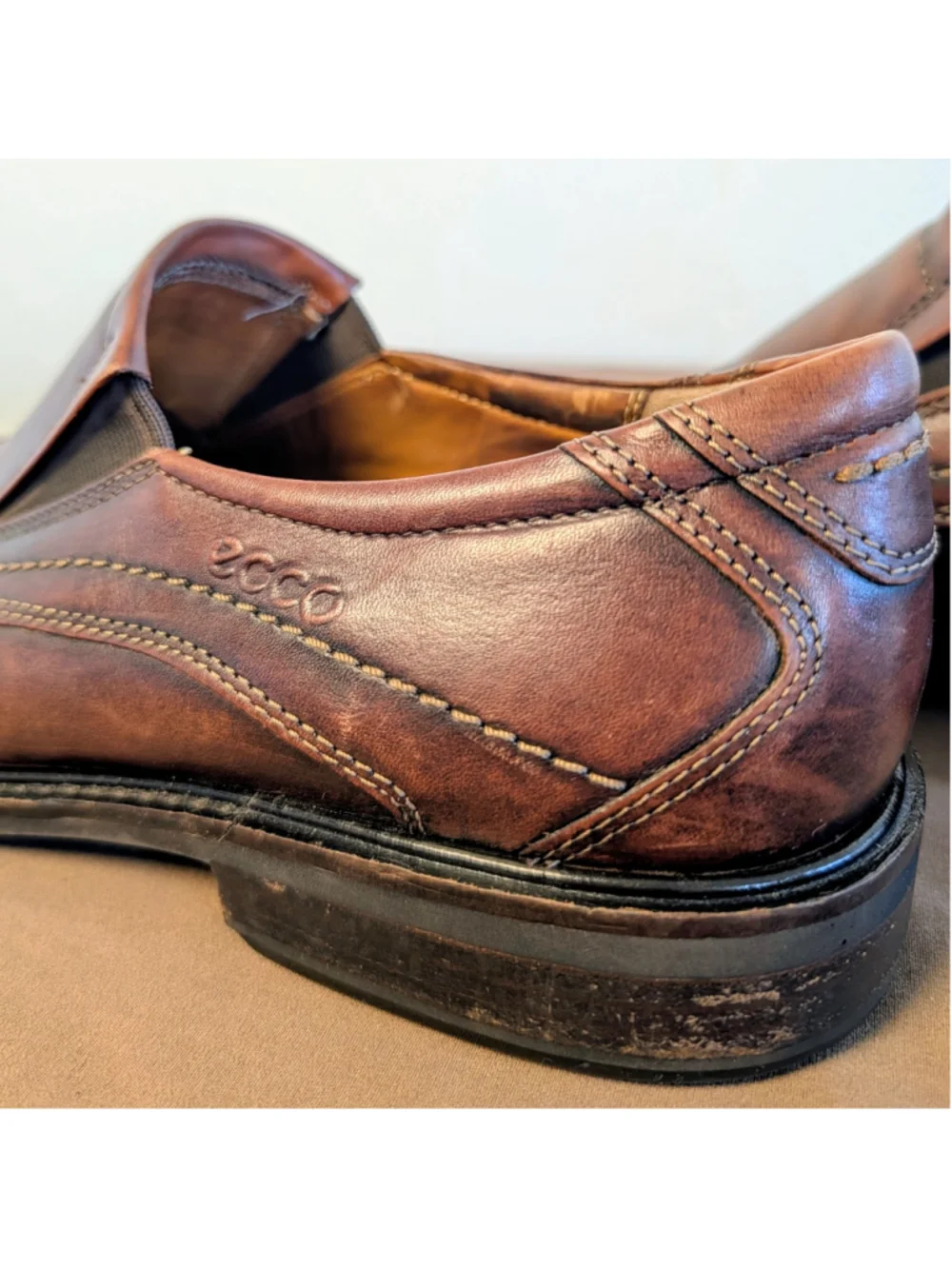 Ecco genuine leather